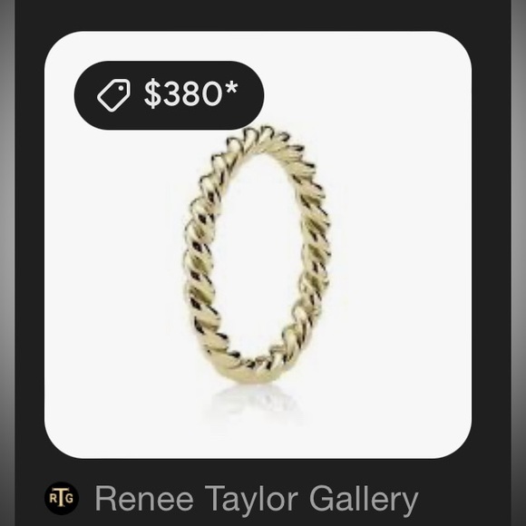 PANDORA 14K Yellow Gold Twist Ring - Picture 7 of 9